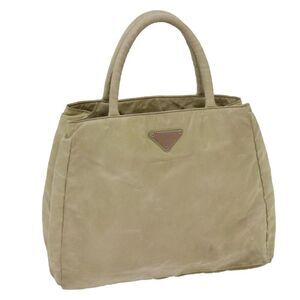 Pre Loved prada Women Beige Handbags